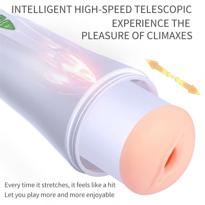 Rends Piston Automatic Male Masturbator with 10 Thrusting Vibration Modes Realistic Vagina Voice Sex Stroker