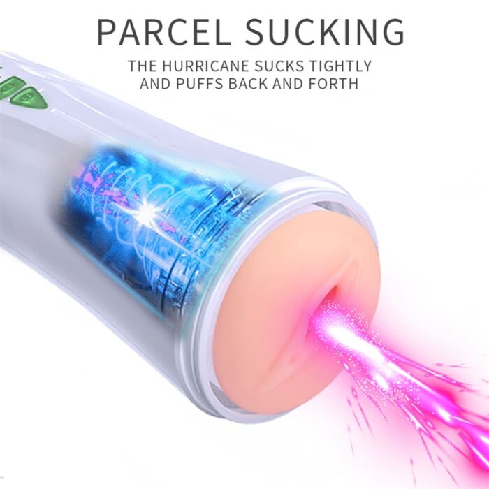 Rends Piston Automatic Male Masturbator with 10 Thrusting Vibration Modes Realistic Vagina Voice Sex Stroker