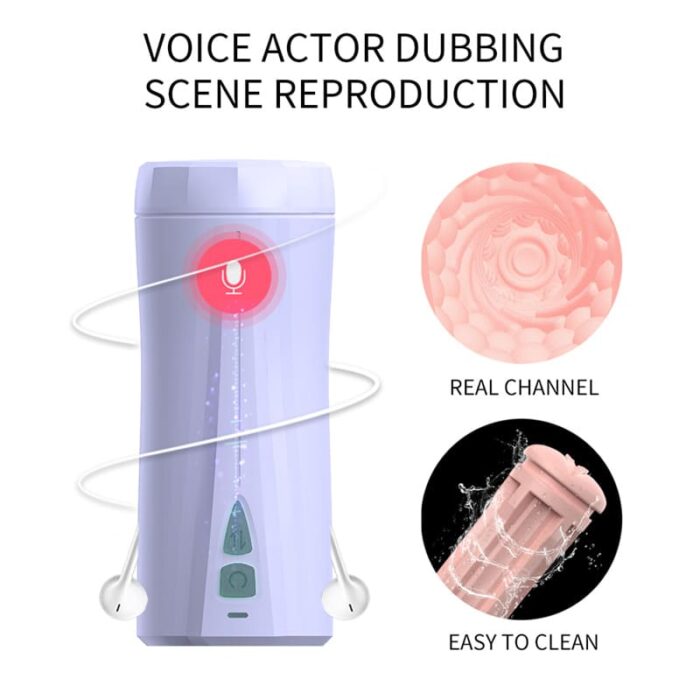 Rends Piston Automatic Male Masturbator with 10 Thrusting Vibration Modes Realistic Vagina Voice Sex Stroker