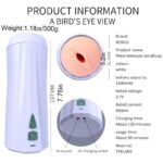 Rends Piston Automatic Male Masturbator with 10 Thrusting Vibration Modes Realistic Vagina Voice Sex Stroker