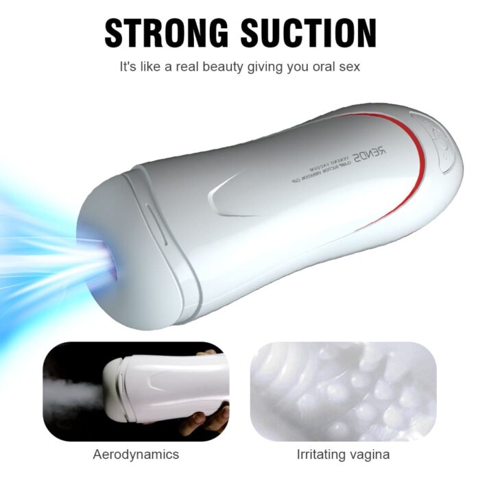 Rends Poison II Automatic Male Masturbator with Dual Motor Multi-Frequency Vibration Sucking Voice Sex Toys for Men