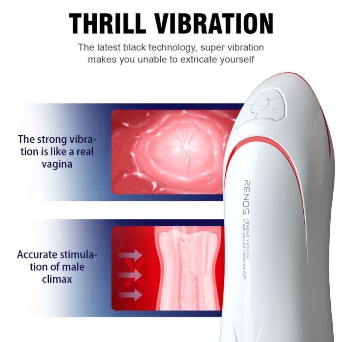 Rends Poison II Automatic Male Masturbator with Dual Motor Multi-Frequency Vibration Sucking Voice Sex Toys for Men