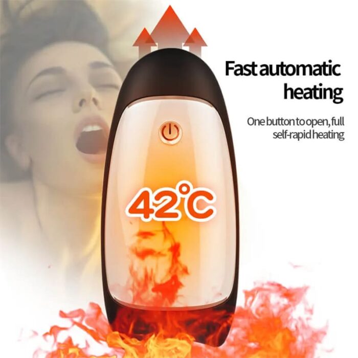 Rends Pulse 5 Vibrations Male Masturbator Sex Toys for Men with Heating Function Soft TPE Channel Penis Exercise