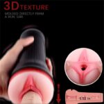 S-HANDE S167-2 Male Masturbator with 9 Vibrations 3D Realistic Texture Pocket Pussy Vagina Blowjob Simulator