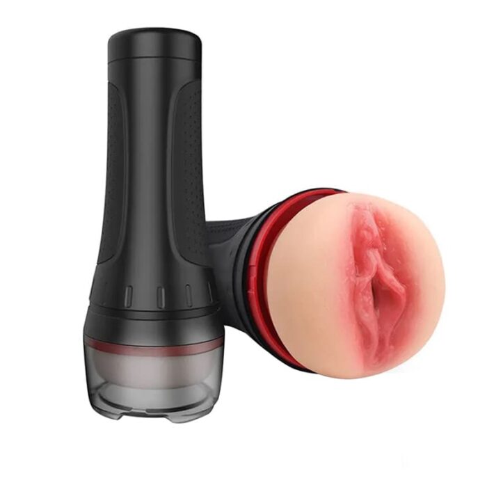 S-HANDE S167-2 Male Masturbator with 9 Vibrations 3D Realistic Texture Pocket Pussy Vagina Blowjob Simulator