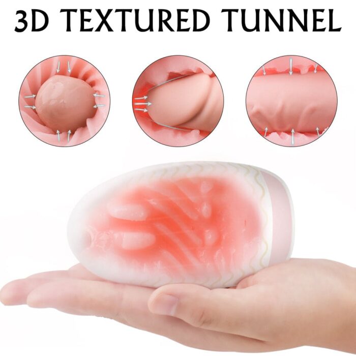 S176 Pocket Pussys for Men Masturbator Egg Realistic Vagina with 3D Textured Blowjob Sex Toy