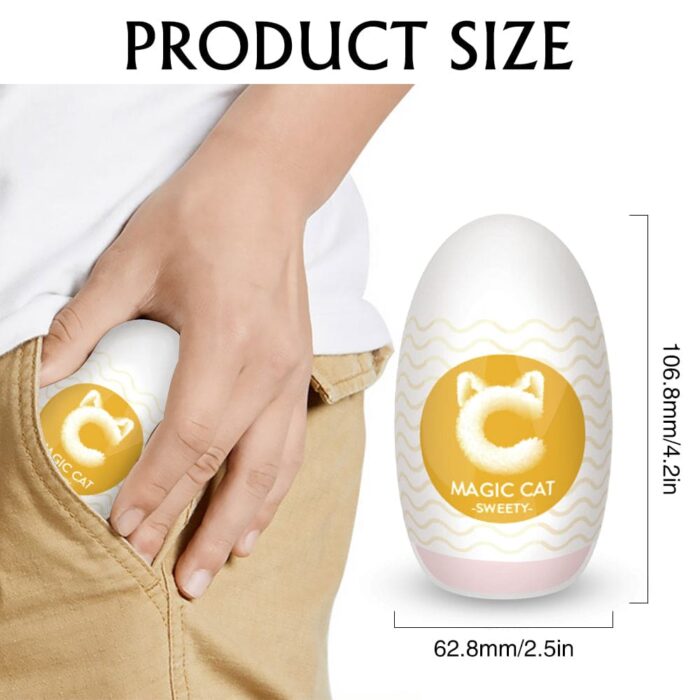 S176 Pocket Pussys for Men Masturbator Egg Realistic Vagina with 3D Textured Blowjob Sex Toy