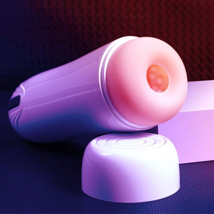 Snowstorm Automatic Male Masturbator with 10 Vibration 3 Sucking Modes 5.7 Inches Deepth 3D Textured Blowjob Sex Toys