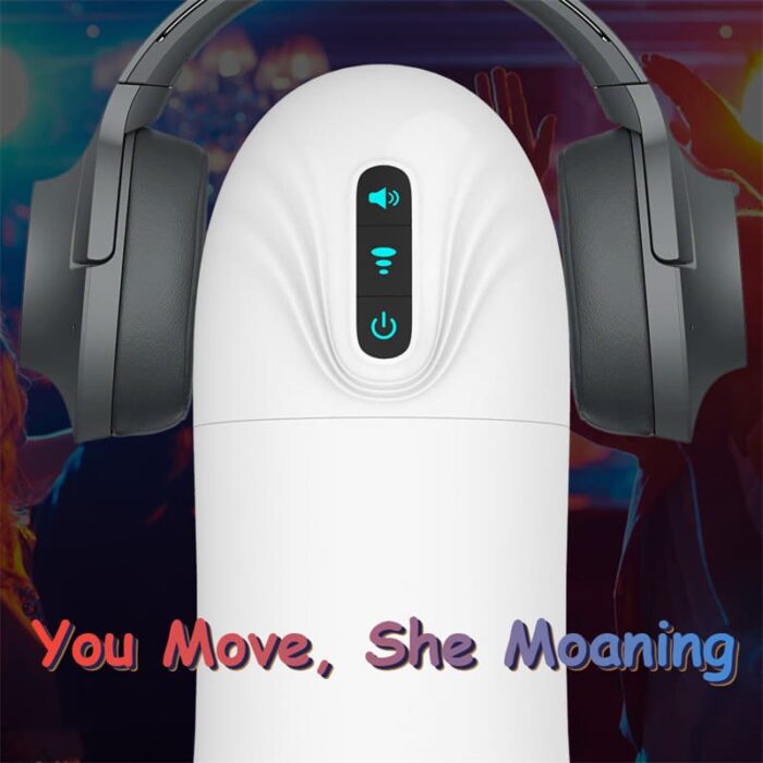 Snowstorm Automatic Male Masturbator with 10 Vibration 3 Sucking Modes 5.7 Inches Deepth 3D Textured Blowjob Sex Toys