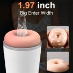 Snowstorm Automatic Male Masturbator with 10 Vibration 3 Sucking Modes 5.7 Inches Deepth 3D Textured Blowjob Sex Toys