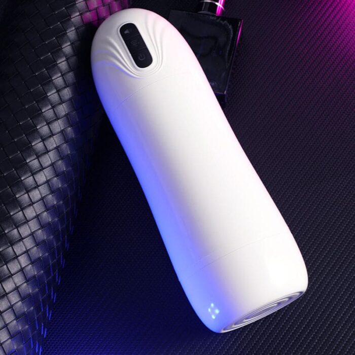 Snowstorm Automatic Male Masturbator with 10 Vibration 3 Sucking Modes 5.7 Inches Deepth 3D Textured Blowjob Sex Toys