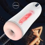 Snowstorm Automatic Male Masturbator with 10 Vibration 3 Sucking Modes 5.7 Inches Deepth 3D Textured Blowjob Sex Toys