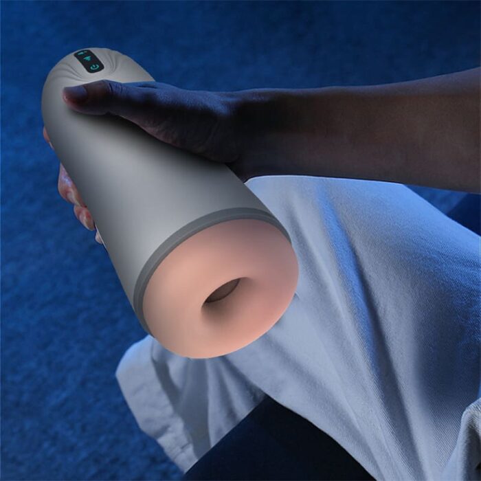 Snowstorm Automatic Male Masturbator with 10 Vibration 3 Sucking Modes 5.7 Inches Deepth 3D Textured Blowjob Sex Toys