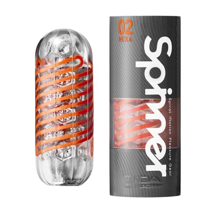 Tenga Spinner Tetra 01 Male Masturbator Cup- Reusable Spiral Motion Spiral Motion Mens Sex Toy