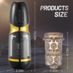 UNIMAT Beck II Automatic Male Masturbator with 6 Thrusting & Vibrating Modes 37.6°heating Voice Masturbation Cup