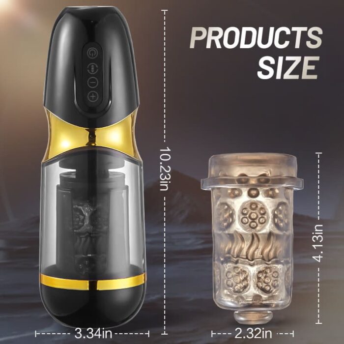 UNIMAT Beck II Automatic Male Masturbator with 6 Thrusting & Vibrating Modes 37.6°heating Voice Masturbation Cup