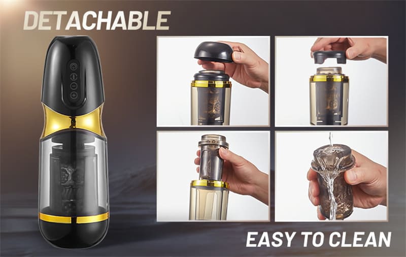 UNIMAT Beck II Automatic Male Masturbator with 6 Thrusting & Vibrating Modes 37.6°heating Voice Masturbation Cup