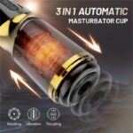 UNIMAT Beck II Automatic Male Masturbator with 6 Thrusting & Vibrating Modes 37.6°heating Voice Masturbation Cup