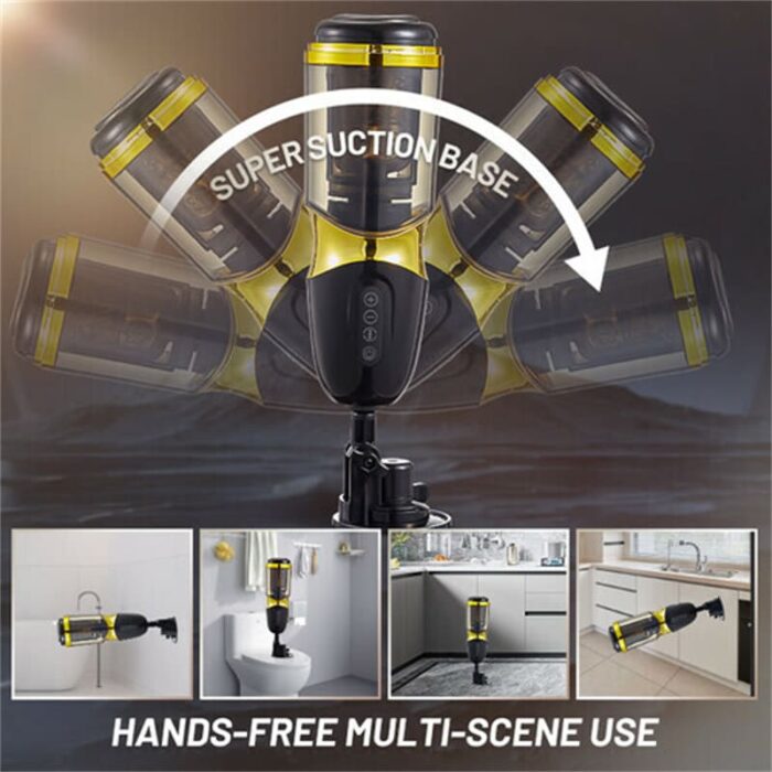 UNIMAT Beck II Automatic Male Masturbator with 6 Thrusting & Vibrating Modes 37.6°heating Voice Masturbation Cup