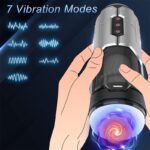 VI-002 Perfevt Cabin Automatic Male Masturbator with Penis Ring - 7 Thrusting Vibrations Electric Pocket Pussy Male Stroker