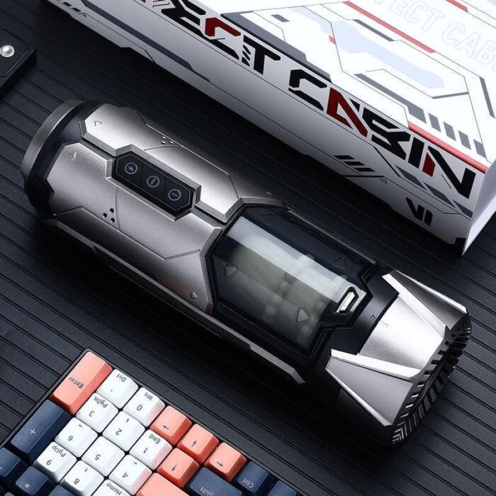 VI-002 Perfevt Cabin Automatic Male Masturbator with Penis Ring - 7 Thrusting Vibrations Electric Pocket Pussy Male Stroker
