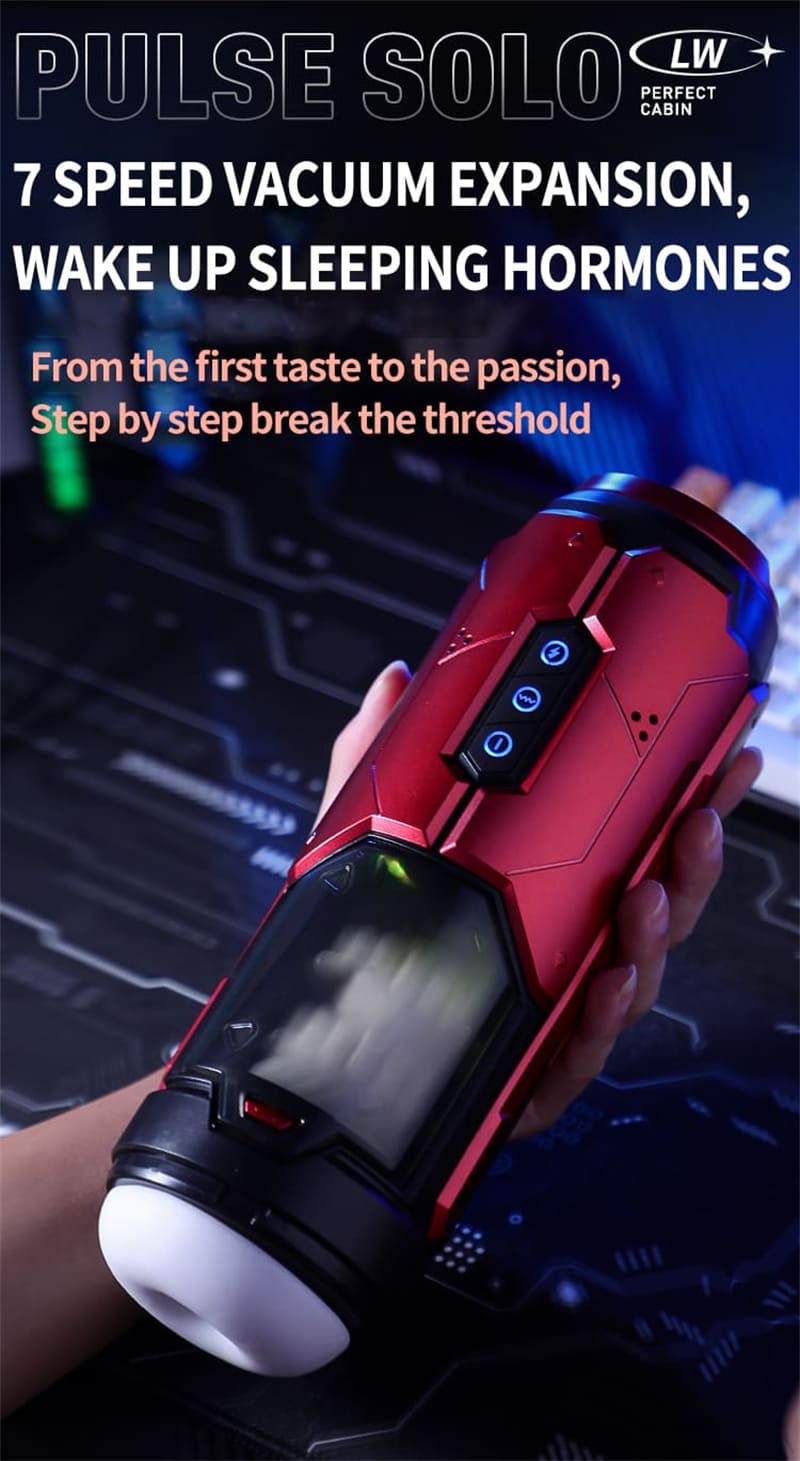 VI-002 Perfevt Cabin Automatic Male Masturbator with Penis Ring - 7 Thrusting Vibrations Electric Pocket Pussy Male Stroker