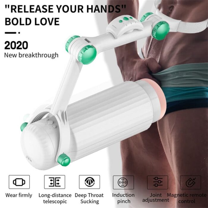 Wearable Automatic Male Masturbator Penis Pump with 8 Vibration Sucking Hands Free Blowjob Machine Pocket Pussy for Men