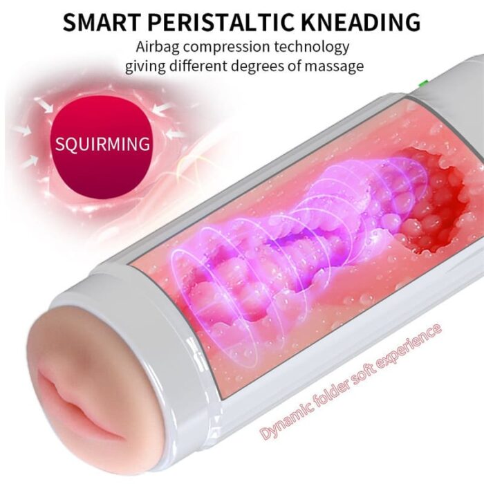 Wearable Automatic Male Masturbator Penis Pump with 8 Vibration Sucking Hands Free Blowjob Machine Pocket Pussy for Men