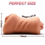 Lovesvibe Pocket Pussy with Depth Lifelike Soft and Fleshy Texture Penis Training Masturbators - Image 5