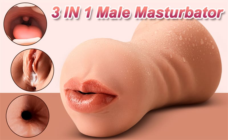 Lovesvibe Realistische Masturbator Sex Spielzeug Pussy Taschenmuschi Realistisch Gros mit 3D Vagina Klitoris Anal Erotik Sexspielzeug fur Manner 6