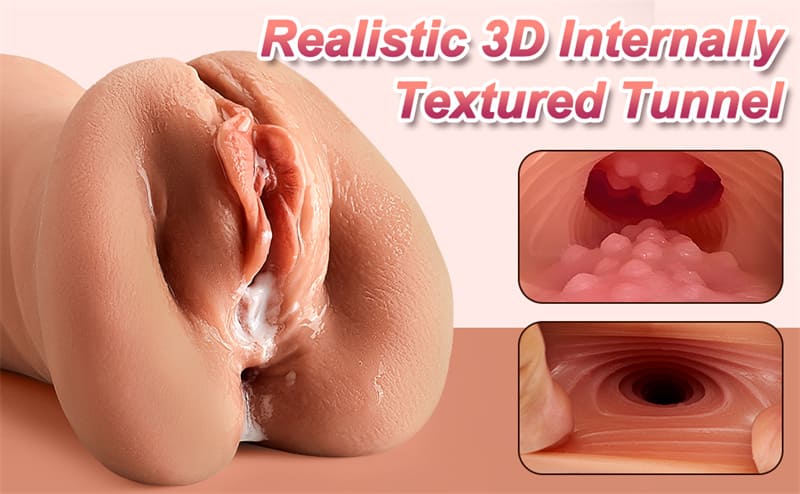 Lovesvibe Realistische Masturbator Sex Spielzeug Pussy Taschenmuschi Realistisch Gros mit 3D Vagina Klitoris Anal Erotik Sexspielzeug fur Manner 7
