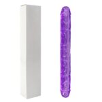 15 Inches Realistic Purple Double Ended Dildo Sex Toys for G-spot, P-spot & Anal Enjoyment Double Dildo