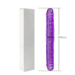 15 Inches Realistic Purple Double Ended Dildo Sex Toys for G-spot, P-spot & Anal Enjoyment Double Dildo - Image 6