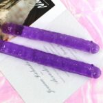 15 Inches Realistic Purple Double Ended Dildo Sex Toys for G-spot, P-spot & Anal Enjoyment Double Dildo - Image 7