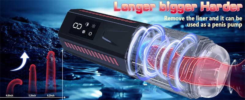 Upgrade Intelligence Male Masturbator with 7 Thrusting Rotating Vibrating Blowjob Sex Machine with LCD Display D08A 13