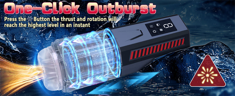 Upgrade Intelligence Male Masturbator with 7 Thrusting Rotating Vibrating Blowjob Sex Machine with LCD Display D08A 14