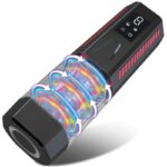 Upgrade Intelligence Male Masturbator with 7 Thrusting Rotating Vibrating Blowjob Sex Machine with LCD Display D08A