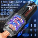 Upgrade Intelligence Male Masturbator with 7 Thrusting Rotating Vibrating Blowjob Sex Machine with LCD Display D08A - Image 2